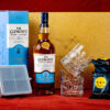 CAIXA PRESENTE GLENLIVET FOUNDERS 750ml + ALFAJOR + FORMA DE GELO